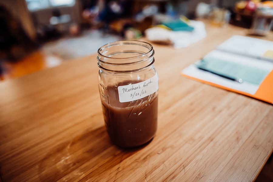 Jar of mothers broth